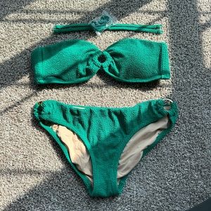 J. Crew Emerald Green Bandeau Bikini